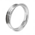 Supermoto Front Rim - 3.50" x 17" - Silver